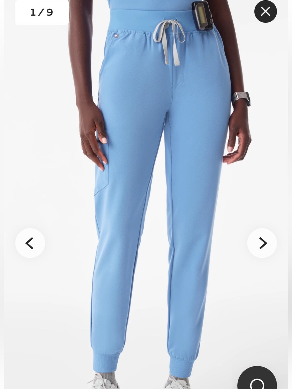 Women's Figs Light Blue Jogger Pants